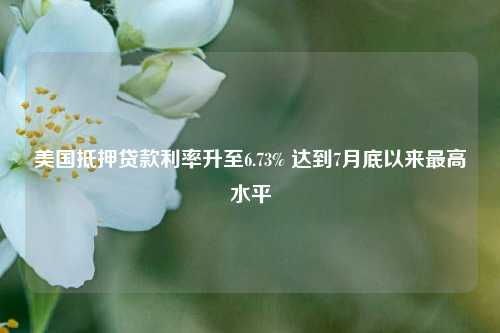 美国抵押贷款利率升至6.73% 达到7月底以来最高水平