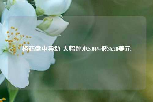 格芯盘中异动 大幅跳水5.04%报36.20美元