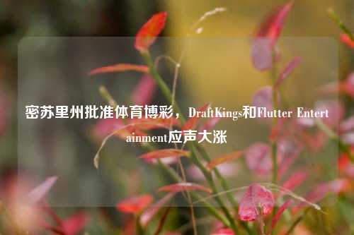 密苏里州批准体育博彩，DraftKings和Flutter Entertainment应声大涨