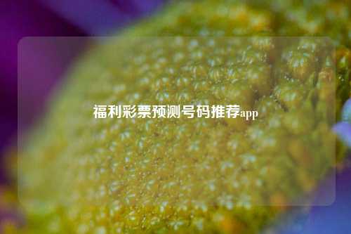 福利彩票预测号码推荐app