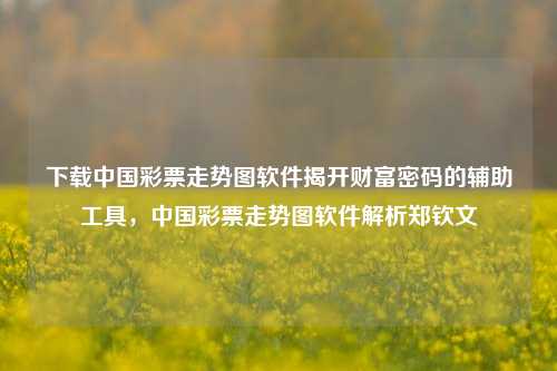 下载中国彩票走势图软件揭开财富密码的辅助工具，中国彩票走势图软件解析郑钦文