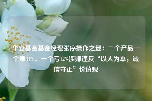 华安基金基金经理张序操作之迷：二个产品一个赚31%、一个亏12%涉嫌违反“以人为本，诚信守正”价值观