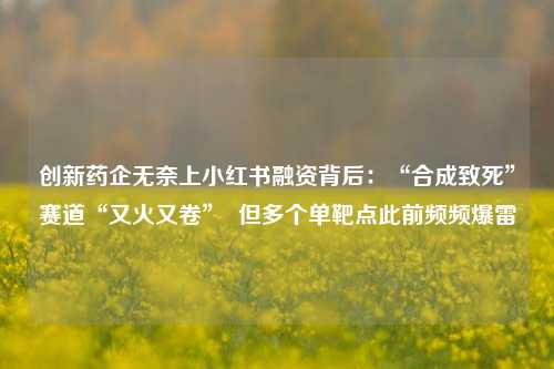 创新药企无奈上小红书融资背后：“合成致死”赛道“又火又卷”  但多个单靶点此前频频爆雷