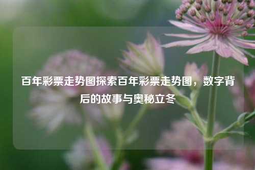 百年彩票走势图探索百年彩票走势图，数字背后的故事与奥秘立冬