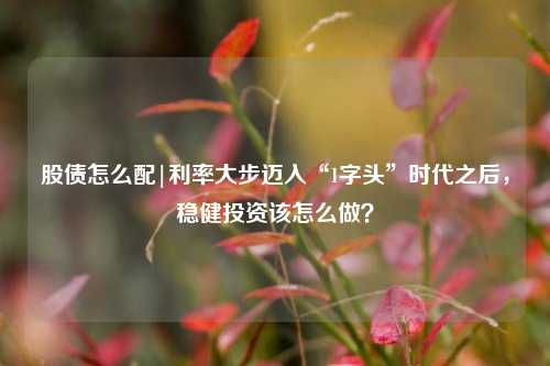 股债怎么配|利率大步迈入“1字头”时代之后，稳健投资该怎么做？